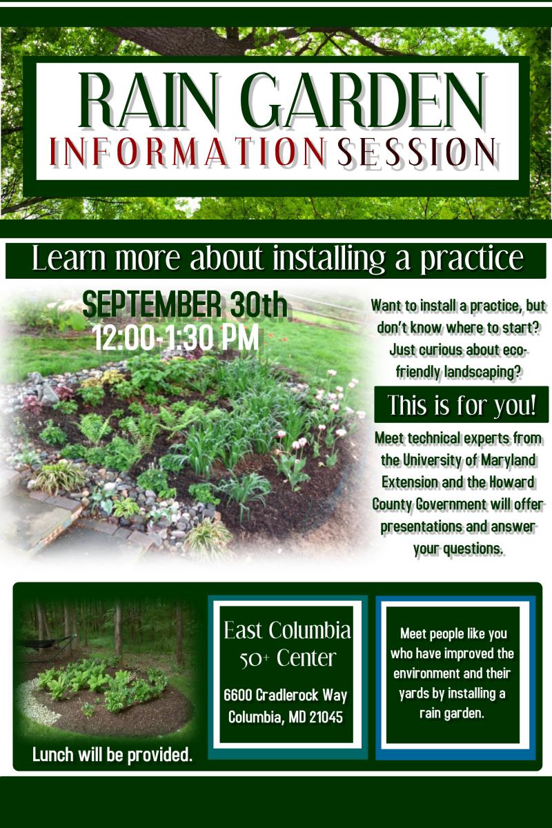 Rain garden information session